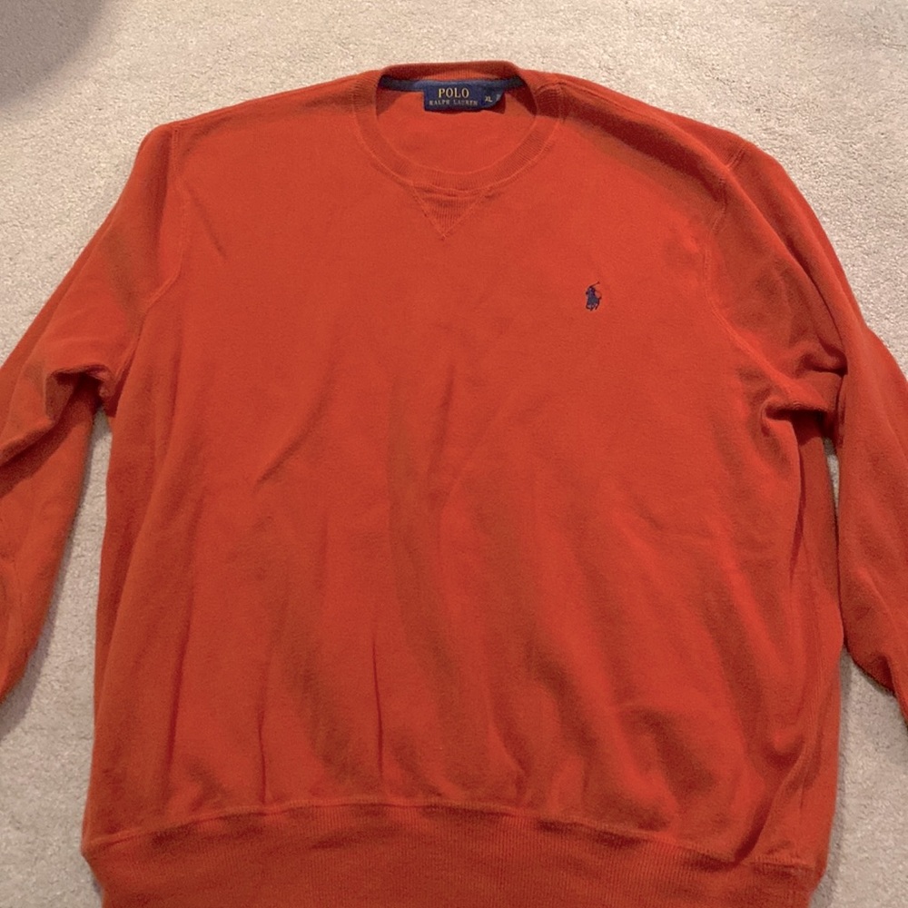 Polo Ralph Lauren crew neck sweater orange XL